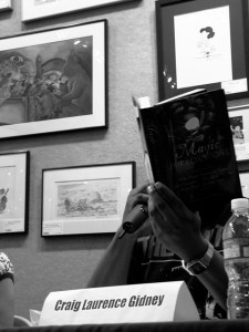 The reading. Reminder -- don\'t hide my face.